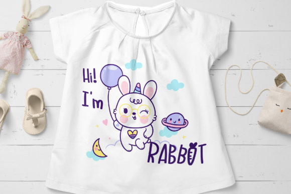Baby Rabbit Kid Font Poster 6