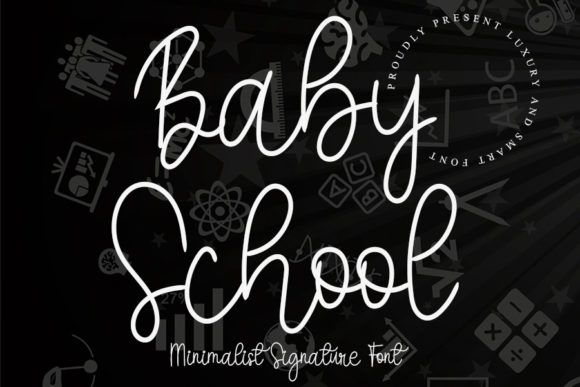 Baby School Font Poster 1