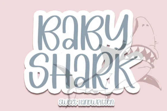 Baby Shark Font Baby Shark Font Poster 1