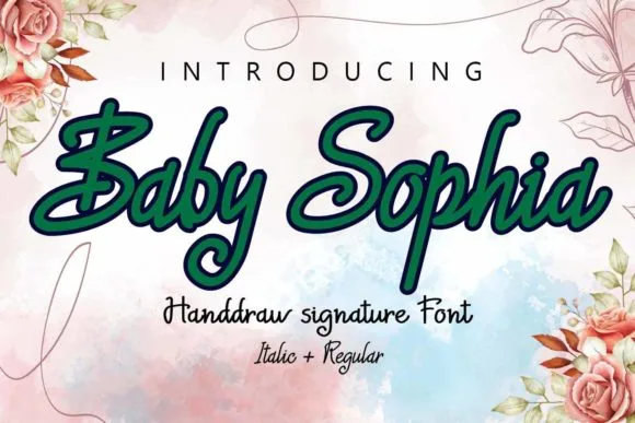 Baby Sophia Font Baby Sophia Font Poster 1
