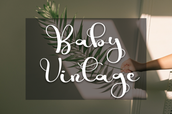 Baby Vintage Font Baby Vintage Font Poster 1