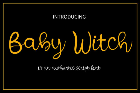 Baby Witch Font Poster 1