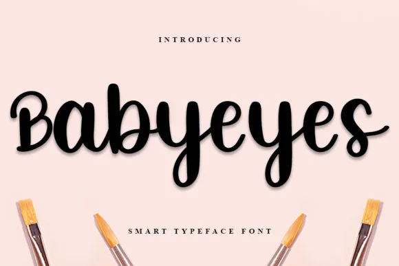 Babyeyes Font Babyeyes Font Poster 1