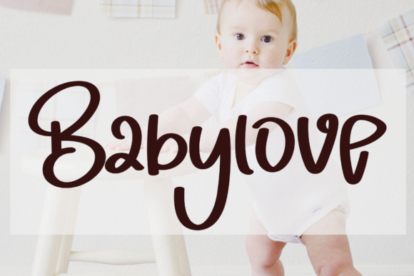 Babylove Font Babylove Font Poster 1