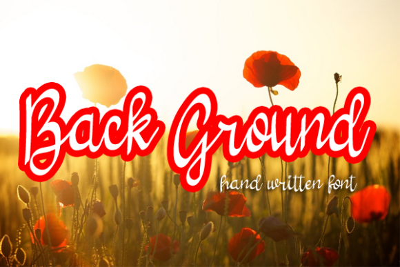 Back Ground Font Poster 1