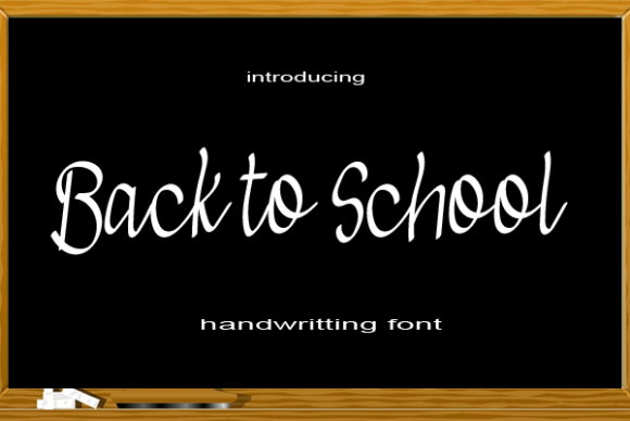 Back to School Font Poster 1