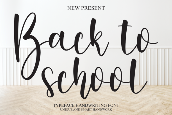 Back to School Font Poster 1