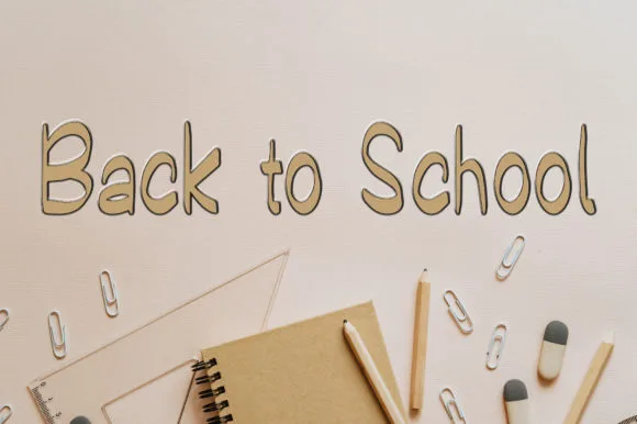 Back to School Font Back to School Font Poster 1