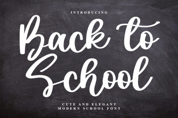 Back to School Font Poster 1