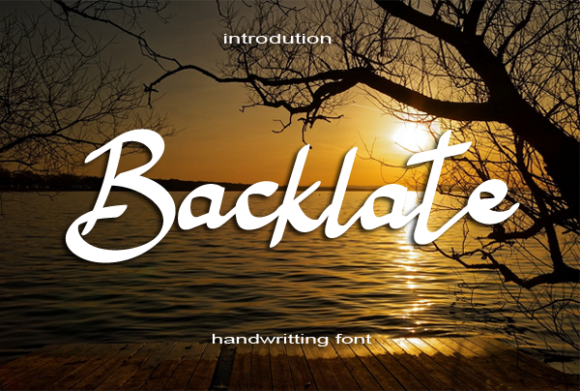 Backlate Font Poster 1