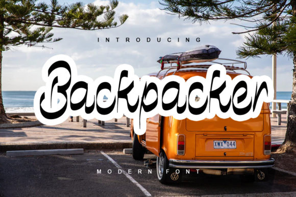 Backpacker Font Poster 1