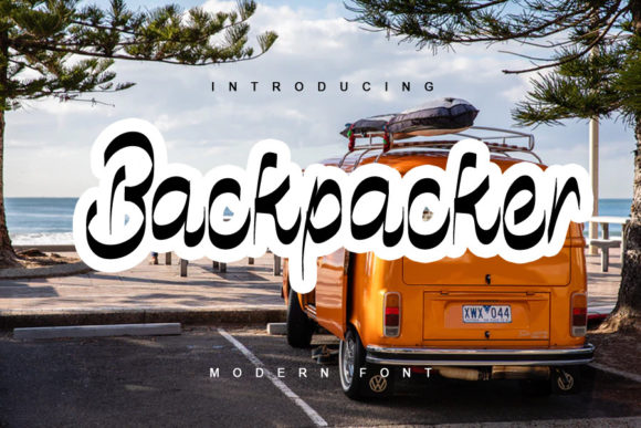 Backpacker Font Poster 1