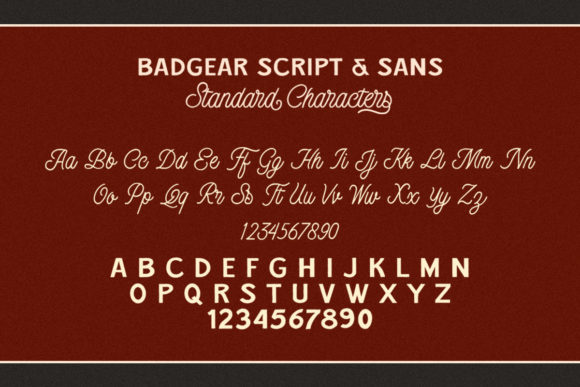 Badgear Font Poster 5
