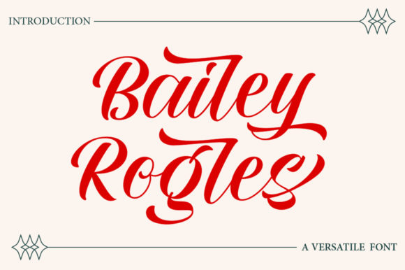 Bailey Rogles Font Poster 13