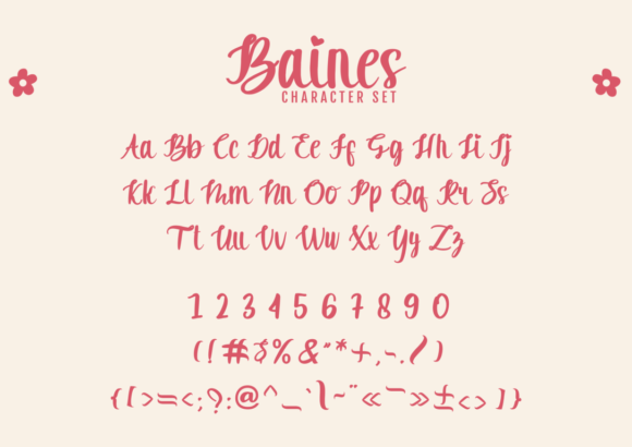 Baines Font Poster 2