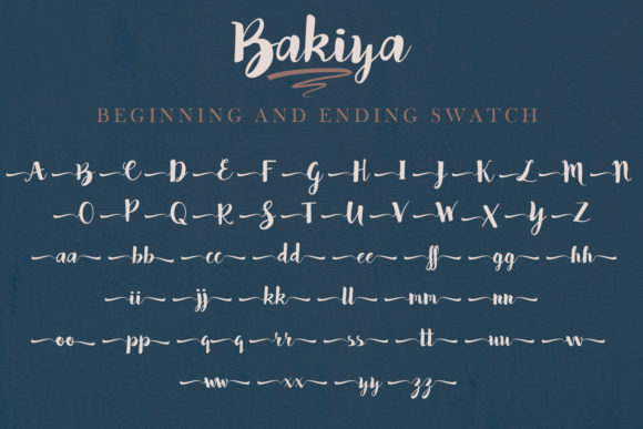 Bakiya Font Poster 3