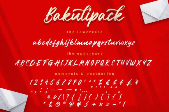 Bakulipack Script Font Poster 8