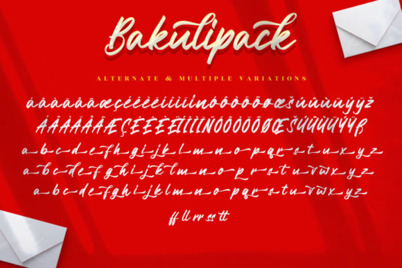 Bakulipack Script Font Poster 9
