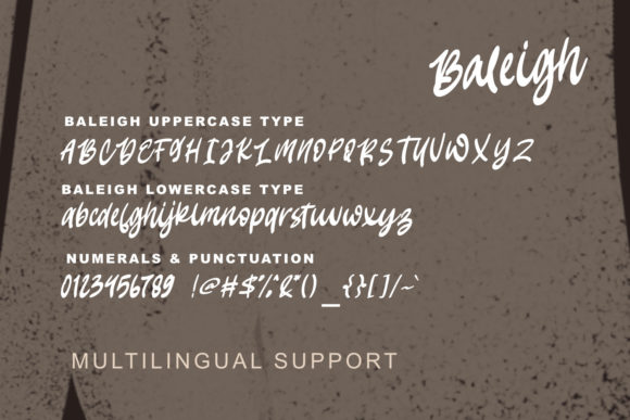 Baleigh Font Poster 8