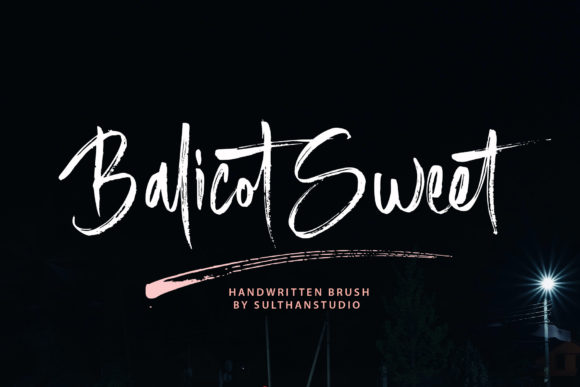 Balicot Sweet Font Poster 1