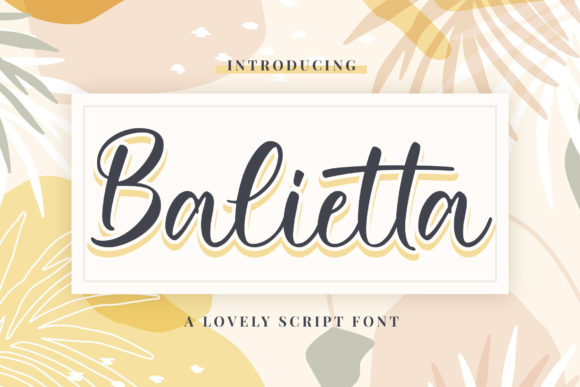 Balietta Font Poster 1