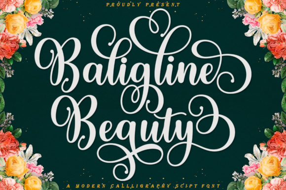 Baligline Beauty Font Poster 1