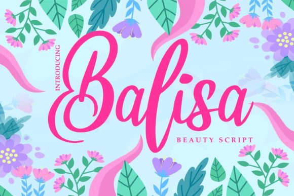 Balisa Script Font Poster 1