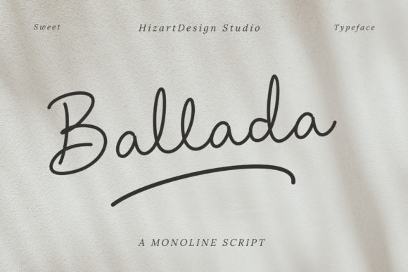 Ballada Font Poster 1