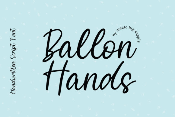 Balloon Hands Font Poster 1