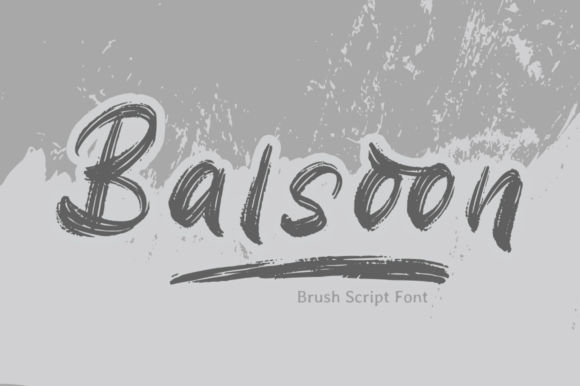 Balsoon Font Poster 1