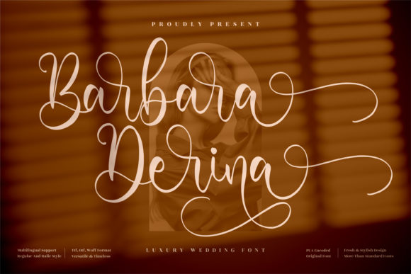 Barbara Derina Font Poster 1