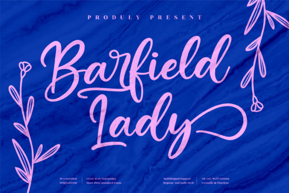 Barfield Lady Font Poster 1