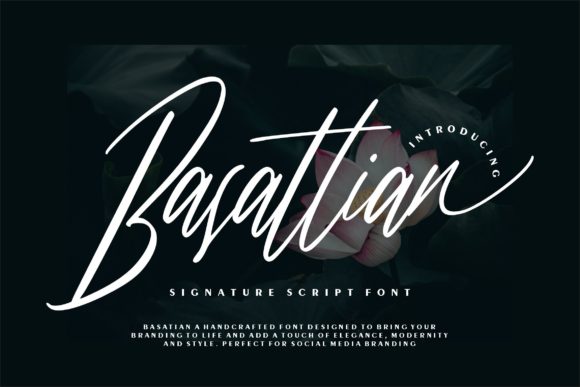 Basattian Script Font Poster 1