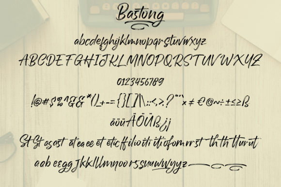 Bastong Font Poster 6