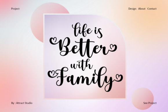 Bastrid Script Font Poster 5