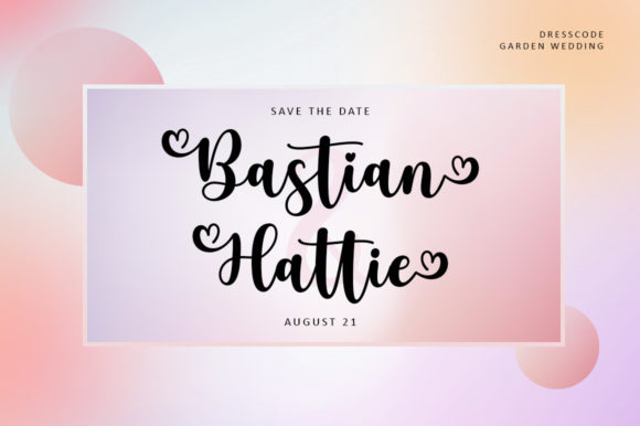 Bastrid Script Font Poster 6