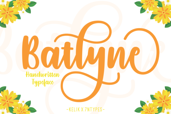Batlyne Font Poster 1