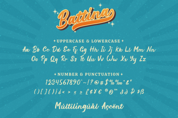 Battina Font Poster 6