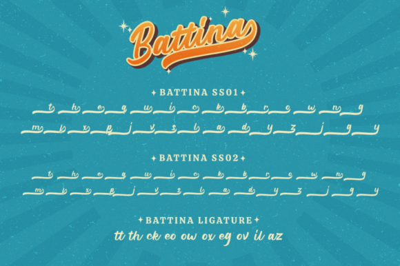 Battina Font Poster 7
