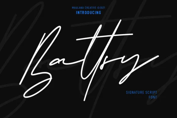 Battsy Font Poster 1