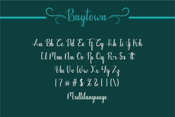 Baytown Font Poster 4