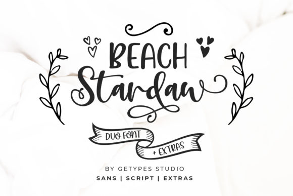 Beach Stardaw Duo Font Poster 1