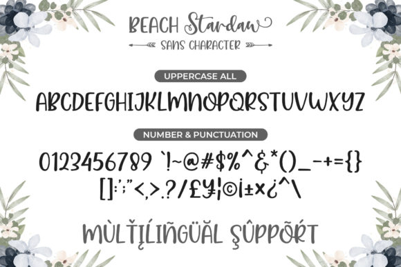 Beach Stardaw Duo Font Poster 8