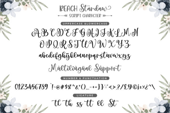 Beach Stardaw Duo Font Poster 9