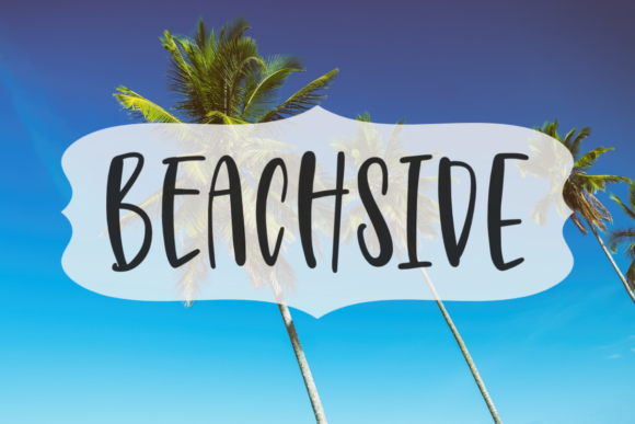 Beachside Font Poster 1