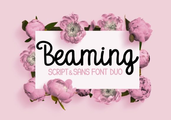 Beaming Duo Font Poster 1