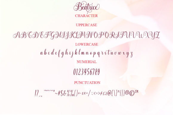 Beatrice Font Poster 4