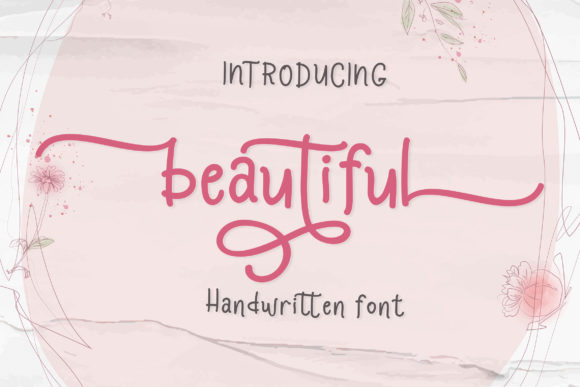 Beautiful Font Poster 1