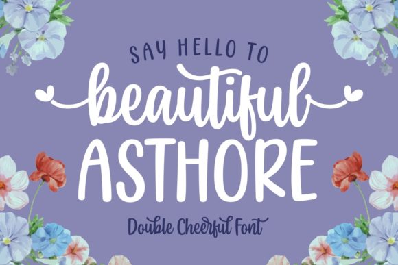 Beautiful Asthore Font Poster 1