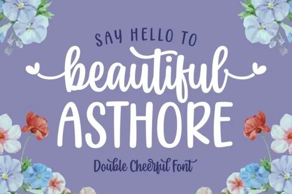 Beautiful Asthore Font Beautiful Asthore Font Poster 1